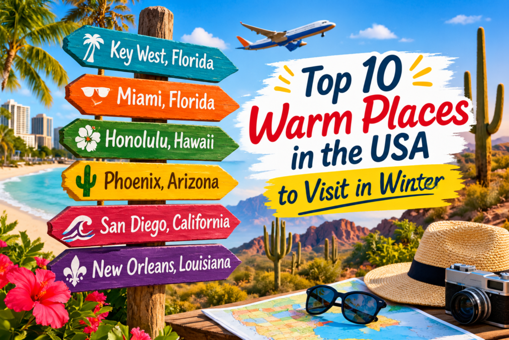 Top 10 Warm Places in the USA