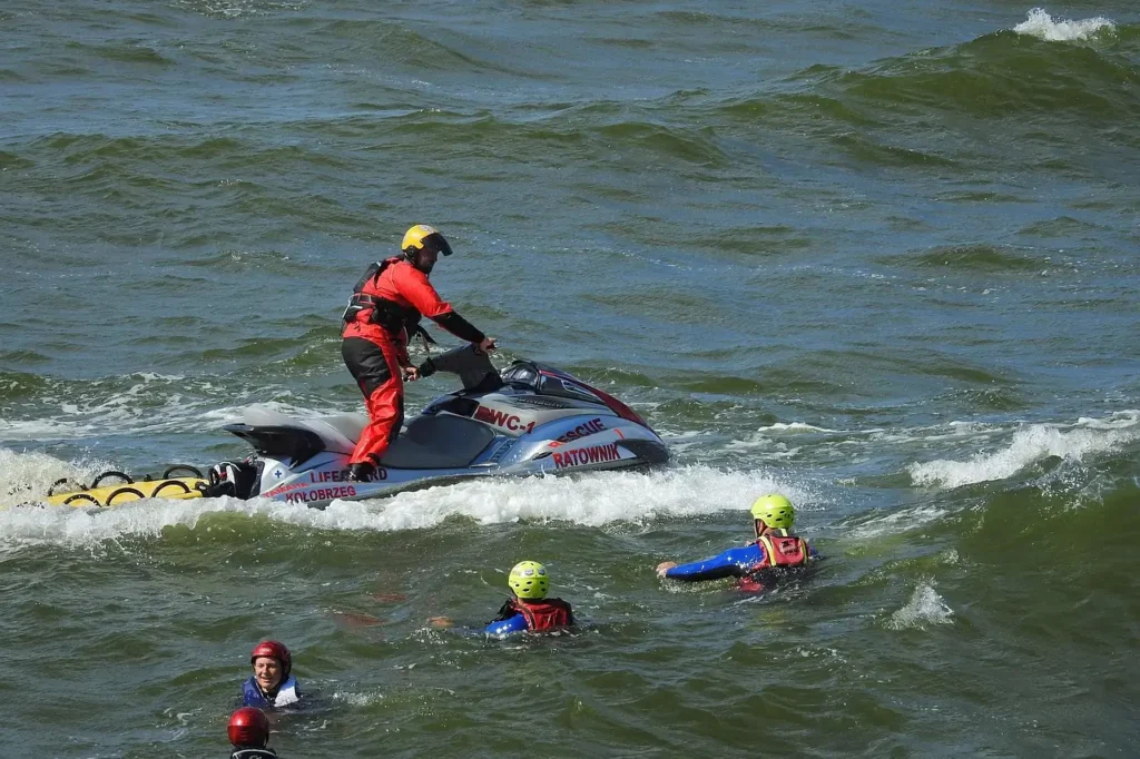 Swim near lifeguards