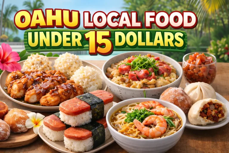 Oahu local food under 15 Dollars