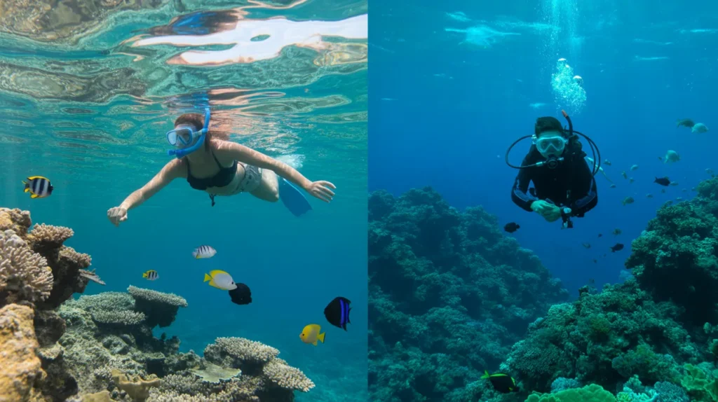 Snorkeling vs Scuba Diving