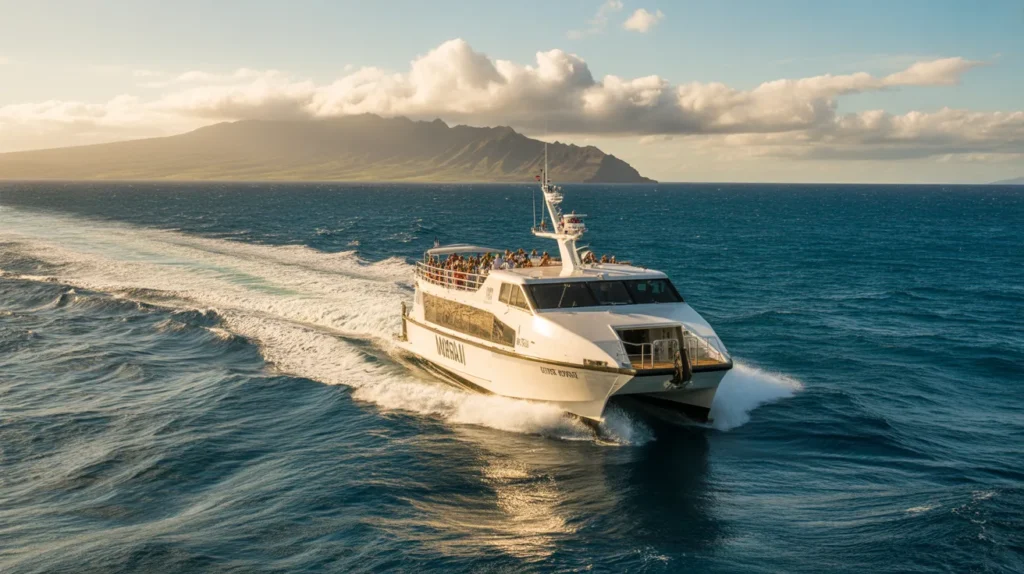 a Boat from Oahu to Maui