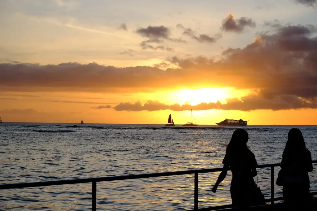 Sunset at Waikiki Beach