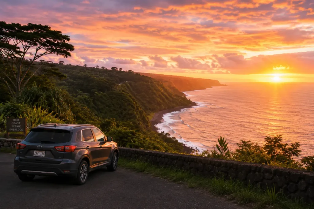 Kona to Hilo Distance and Drive Time