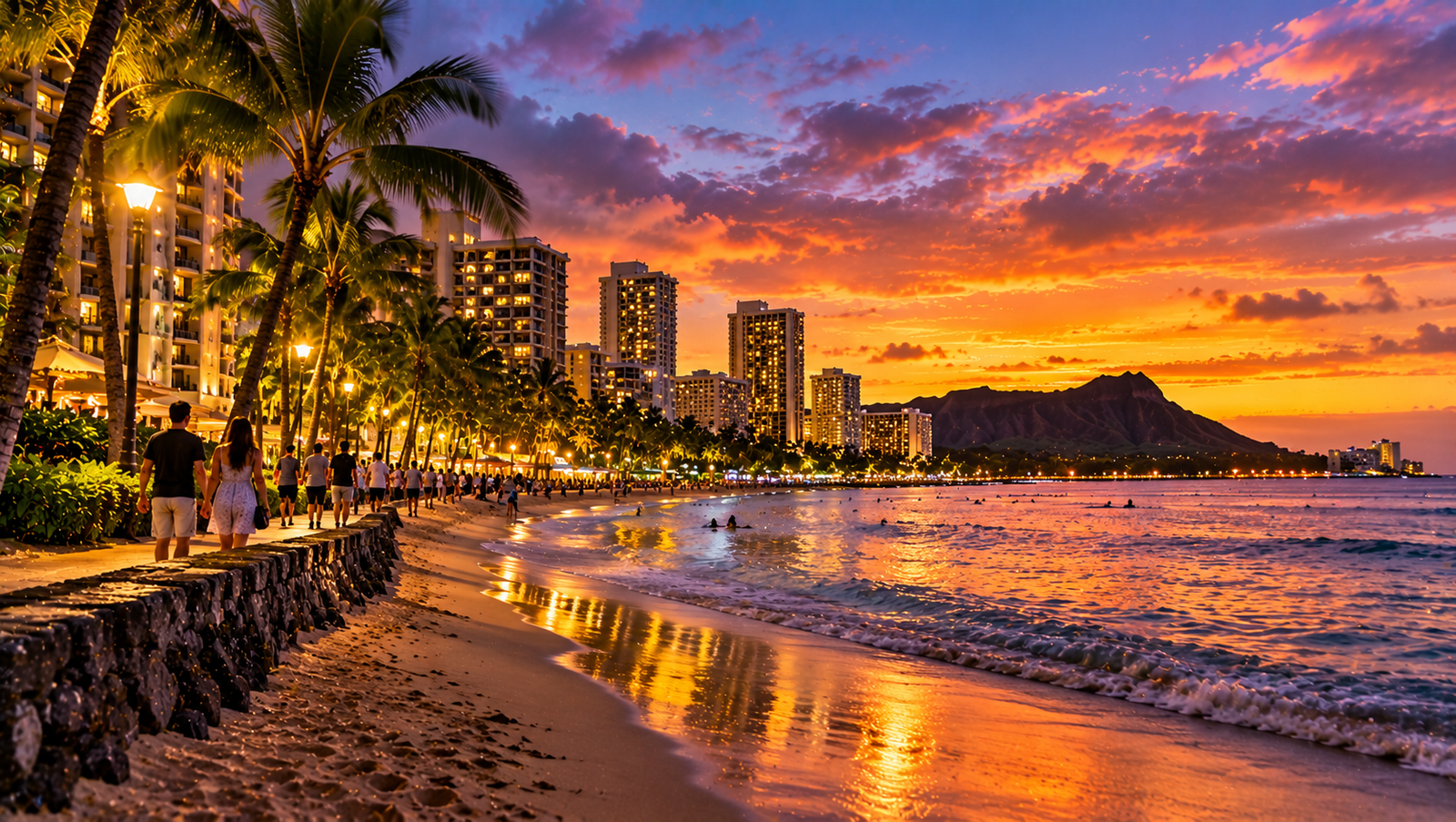 free things to do in Waikiki at night